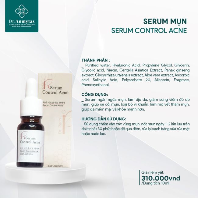 Serum Trị Mụn Control Acne Dr.Anmytas